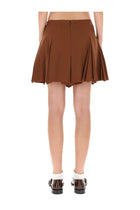 Marni Women's Pleated Miniskirt Brown, view 4