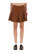 Marni Women's Pleated Miniskirt Brown
