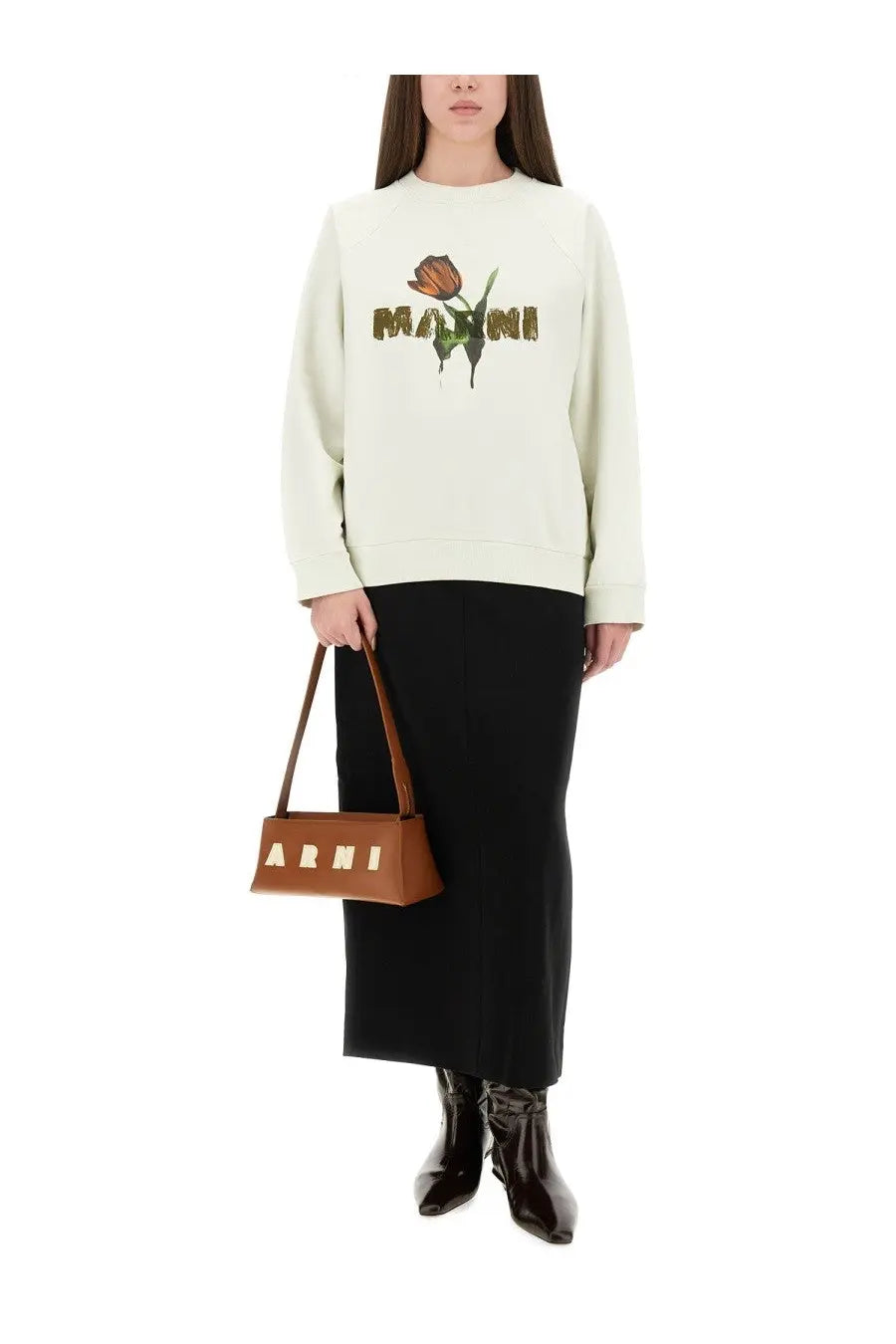 Marni Women's White Cotton Sweatshirt White, view 2