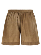 Ermanno Scervino Marocain Shorts Beige, view 2