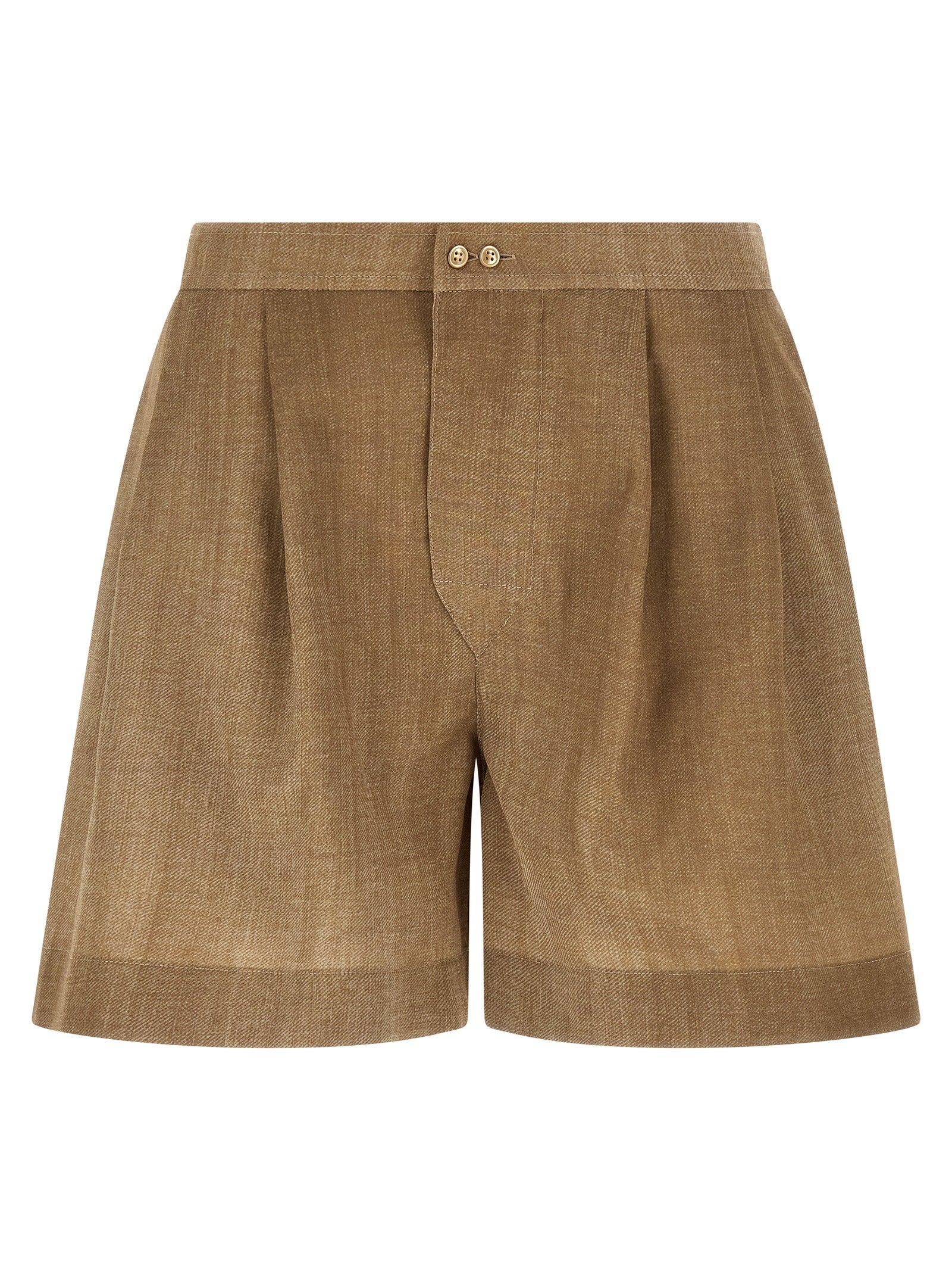 Ermanno Scervino Marocain Shorts Beige