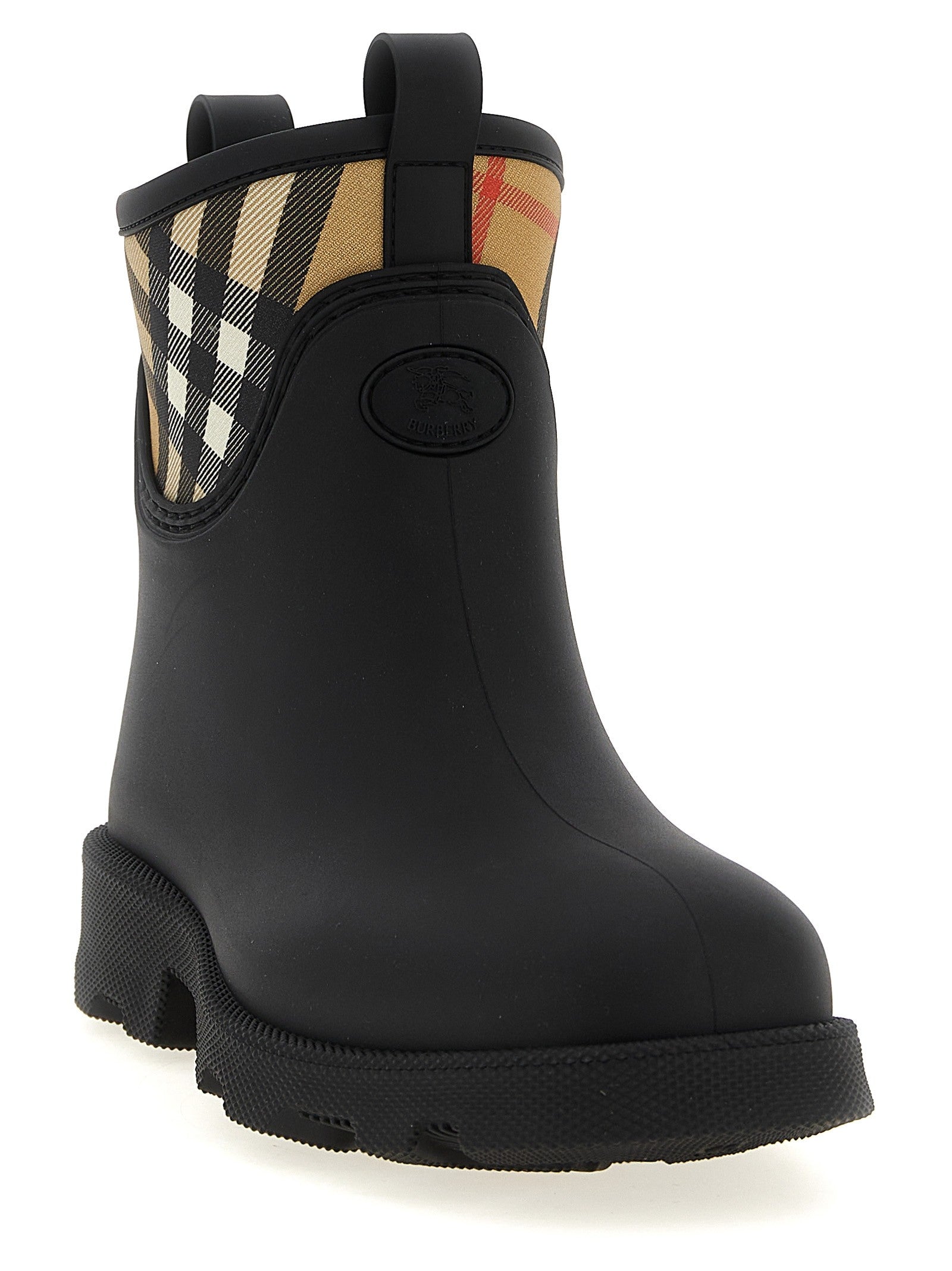 Burberry Marsh Stamp Ankle Boots Black