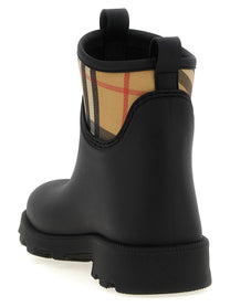 Burberry Marsh Stamp Ankle Boots Black