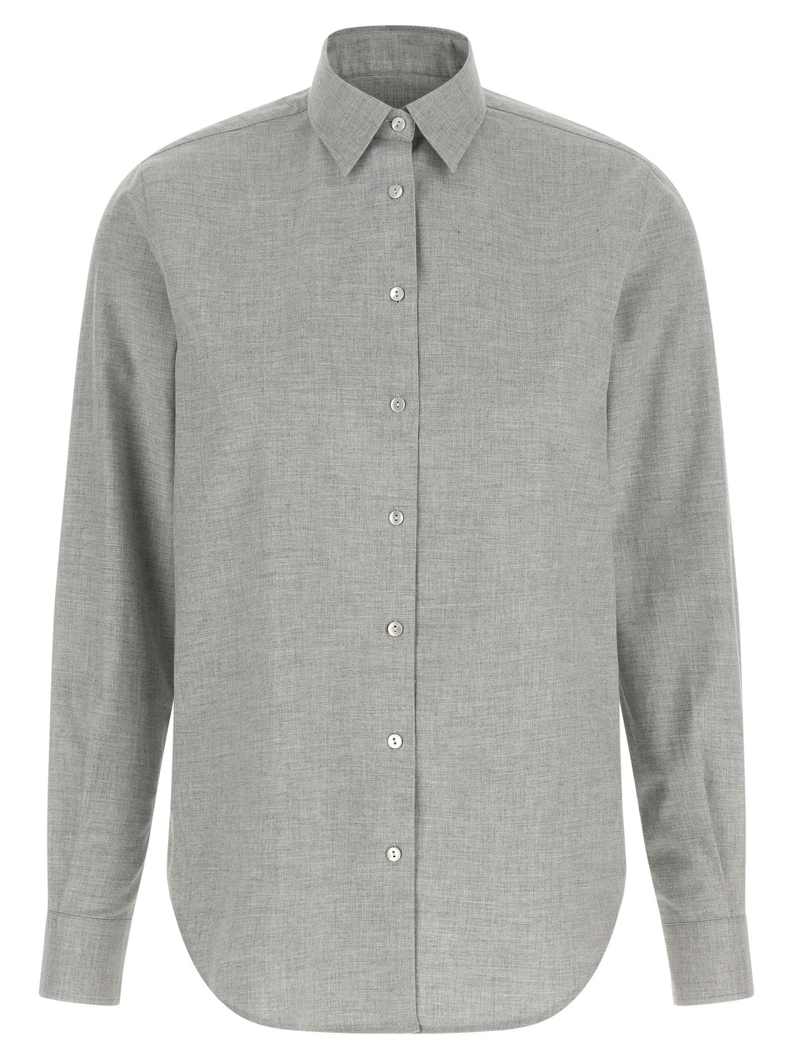 Xacus Marta Flannel Shirt Grey