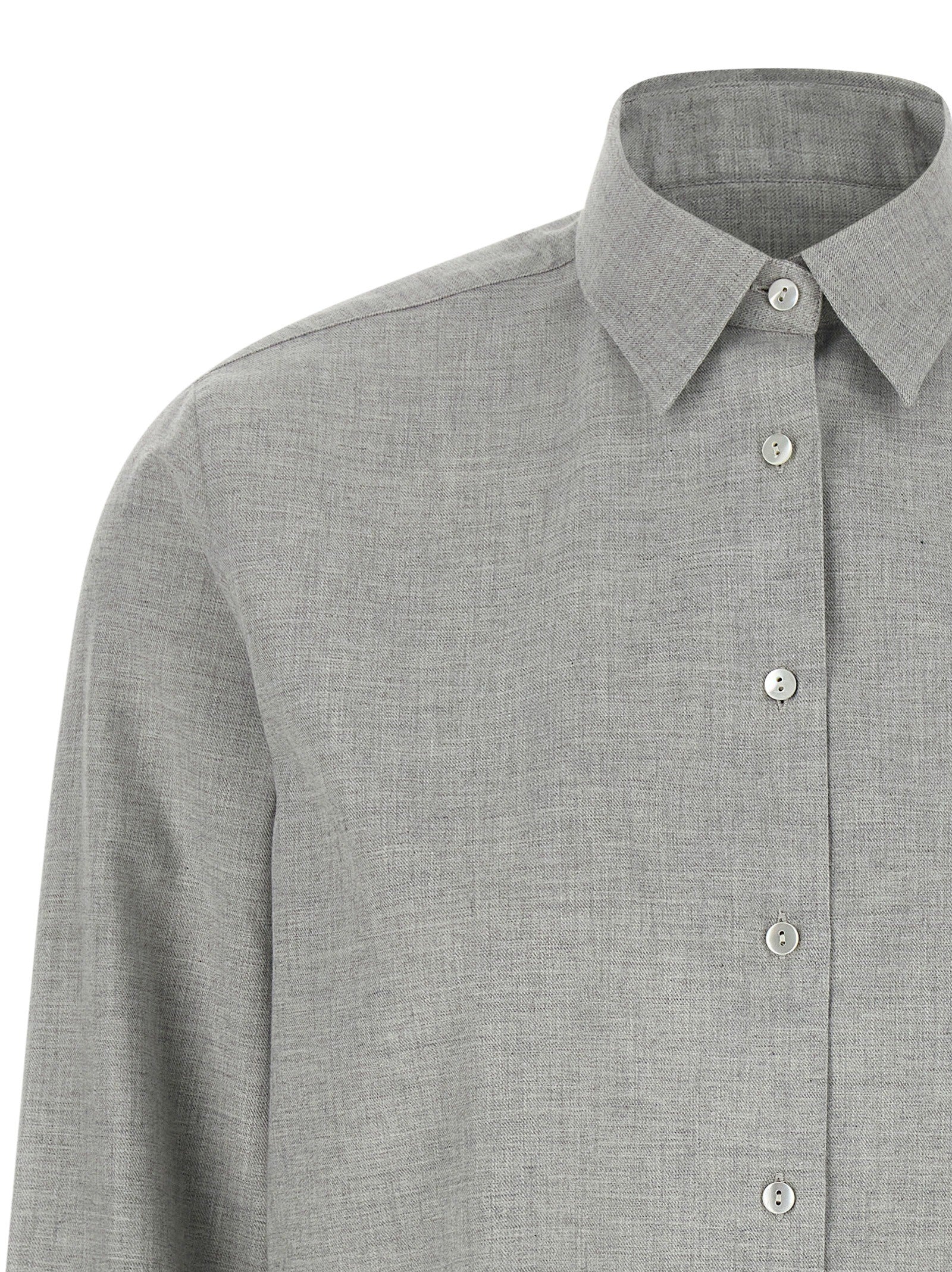 Xacus Marta Flannel Shirt Grey