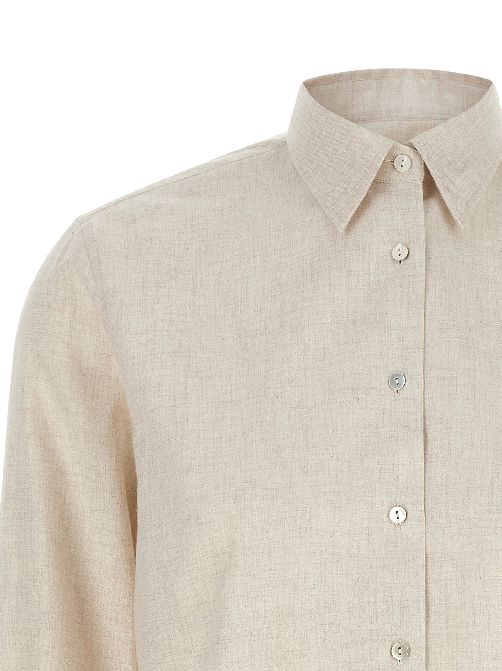 Xacus Marta Flannel Shirt Beige