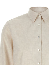 Xacus Marta Flannel Shirt Beige
