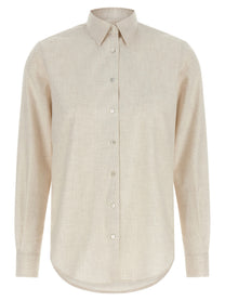 Xacus Marta Flannel Shirt Beige