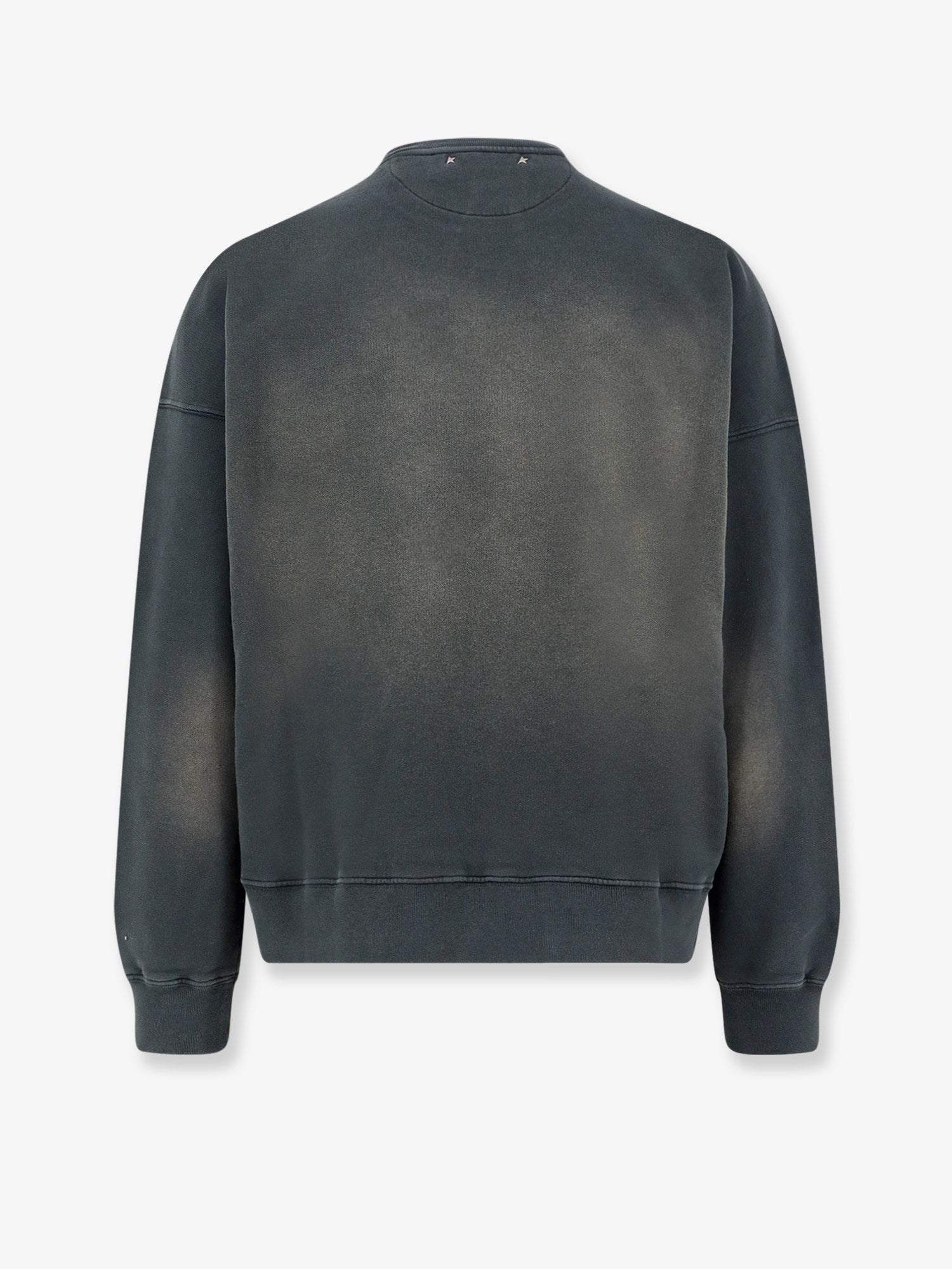 Golden Goose Men's Martin Disressed Cotton Sweatshirt Black