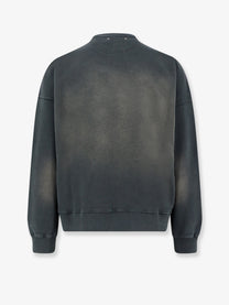 Golden Goose Men's Martin Disressed Cotton Sweatshirt Black