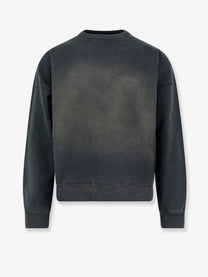 Golden Goose Men's Martin Disressed Cotton Sweatshirt Black