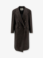 Hevò Women's Martina Franca Wool Blend Coat Black