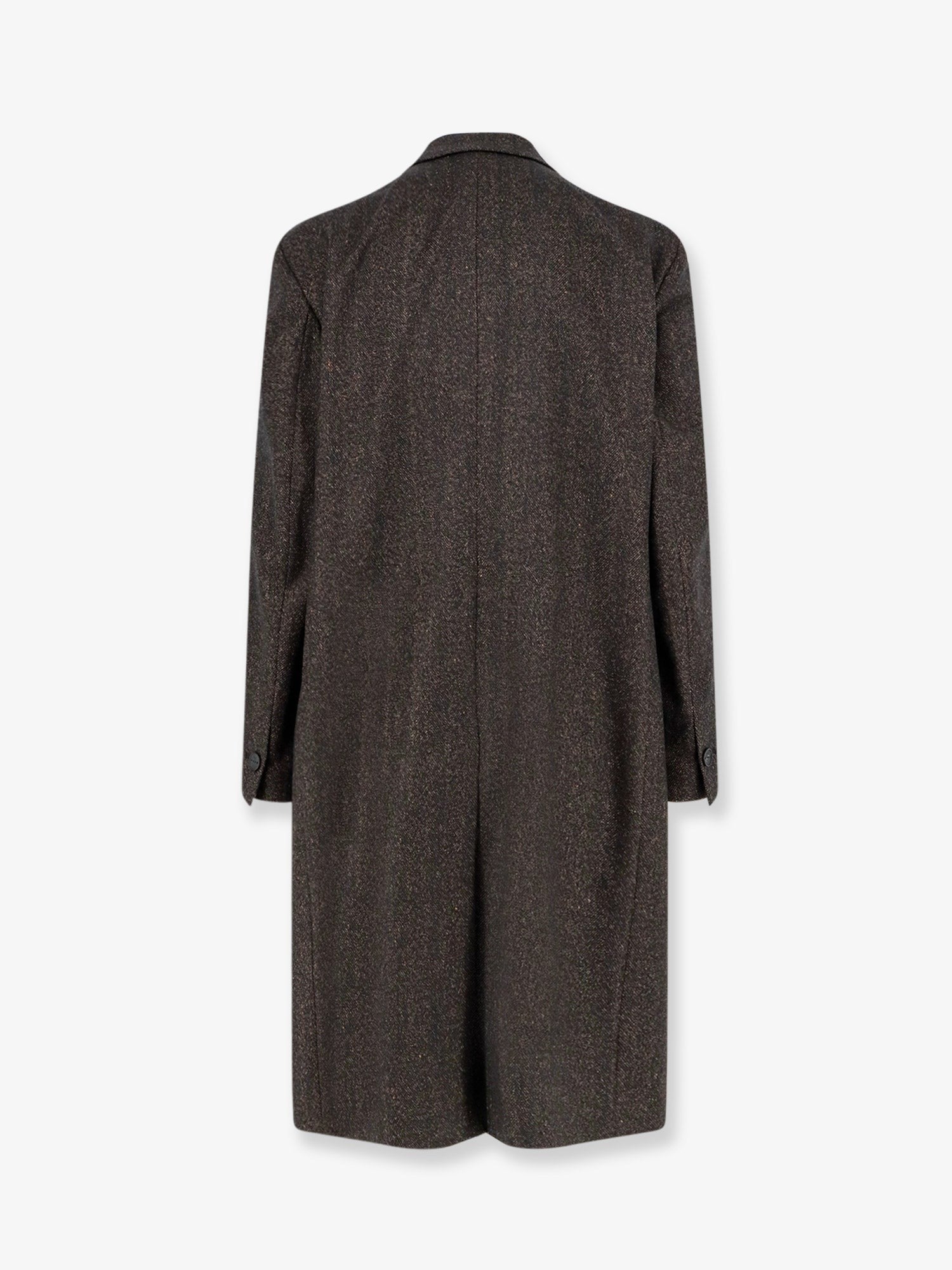 Hevò Men's Martina Franca Wool Blend Coat Black