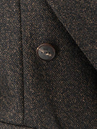 Hevò Women's Martina Franca Wool Blend Coat Black, view 3