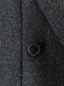 Hevò Women's Martina Franca Wool Blend Coat Black
