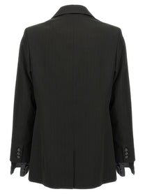 MARTINE ROSE - MARTINE ROSE - Striped double-breasted blazer - Men’s Clothing