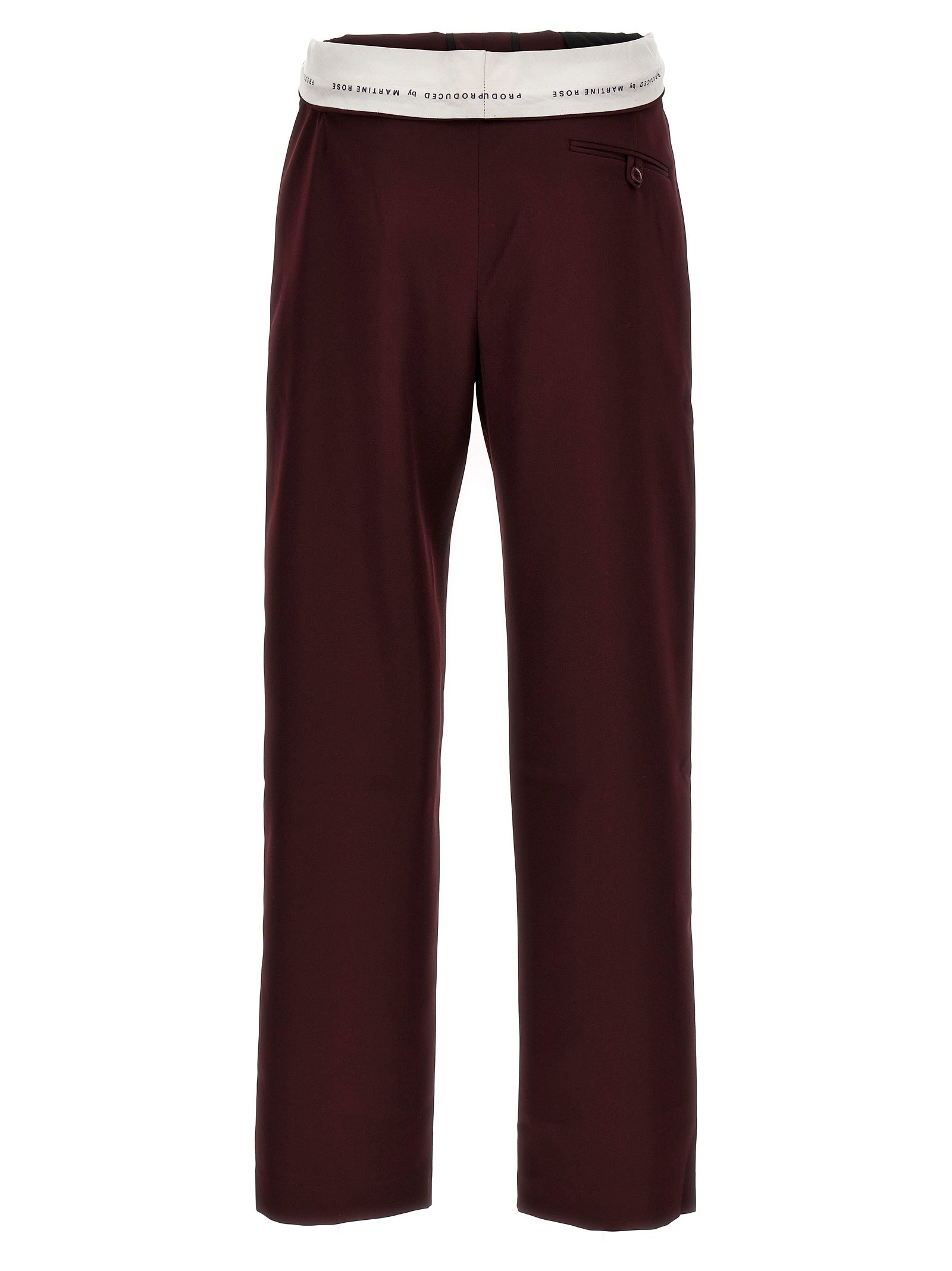MARTINE ROSE - MARTINE ROSE - ’Rolled Waistband Tailored’ pants - Men’s Pants
