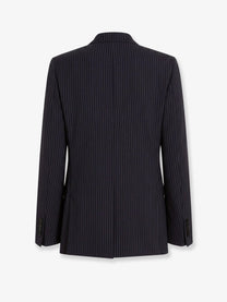 Dolce &amp; Gabbana Men's Martini Light Double Breasted Pinstriped Wool Blazer Pattern