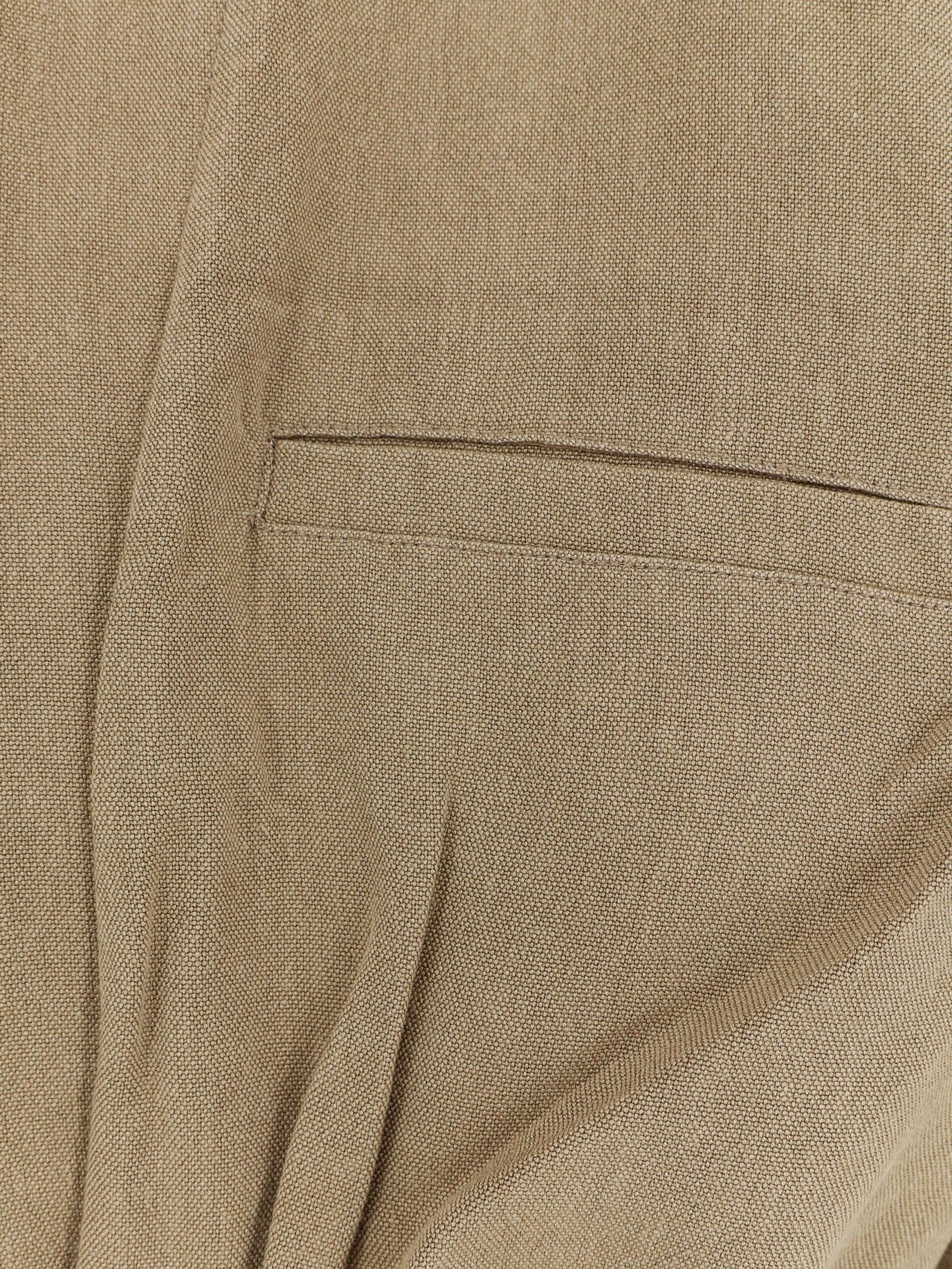The Frankie Shop Women's Marvin Viscose and Linen Jumpsuit Brown