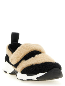 Marni Mary Jane Fur Sneakers White