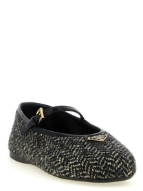 PRADA Mary Jane Whale White