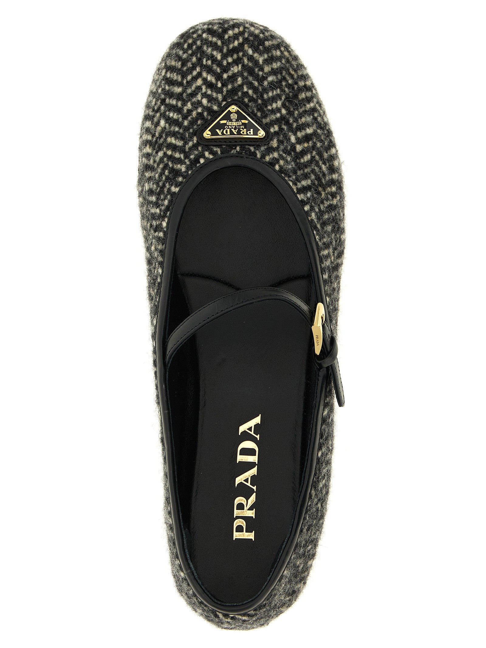 PRADA Mary Jane Whale White