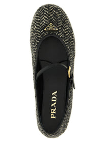 PRADA Mary Jane Whale White