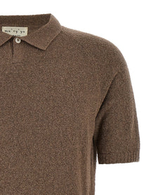 MA’RY’YA - MA’RY’YA - Bouclé cotton polo shirt - Men’s Tops