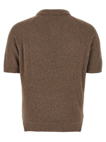 MA’RY’YA - MA’RY’YA - Bouclé cotton polo shirt - Men’s Tops