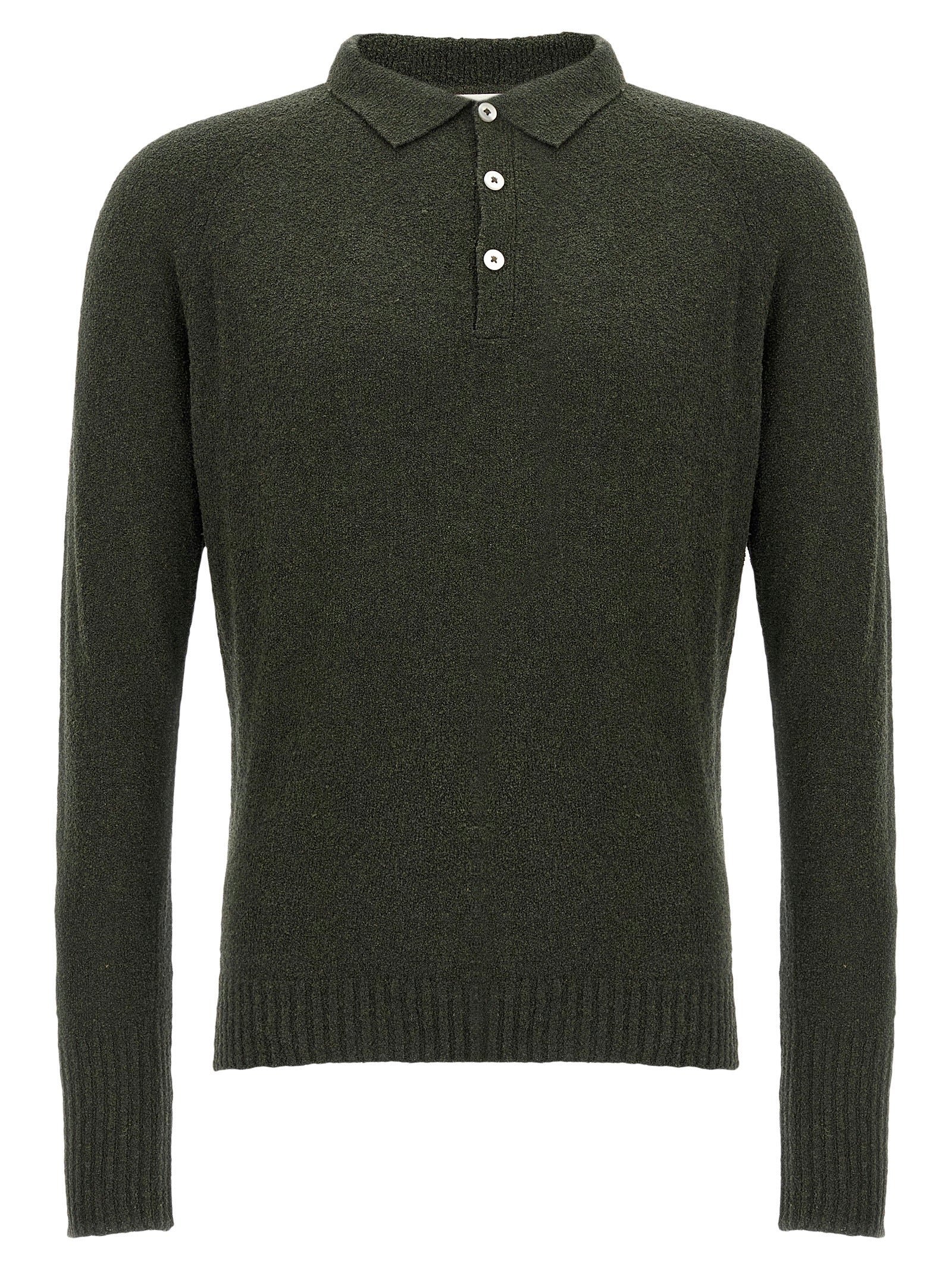 MA’RY’YA - MA’RY’YA - Bouclé cotton polo shirt - Men’s Tops