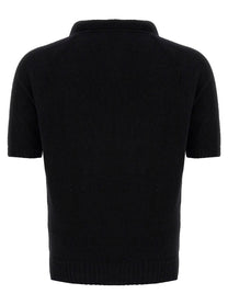 MA’RY’YA - MA’RY’YA - Bouclé cotton polo shirt - Men’s Tops