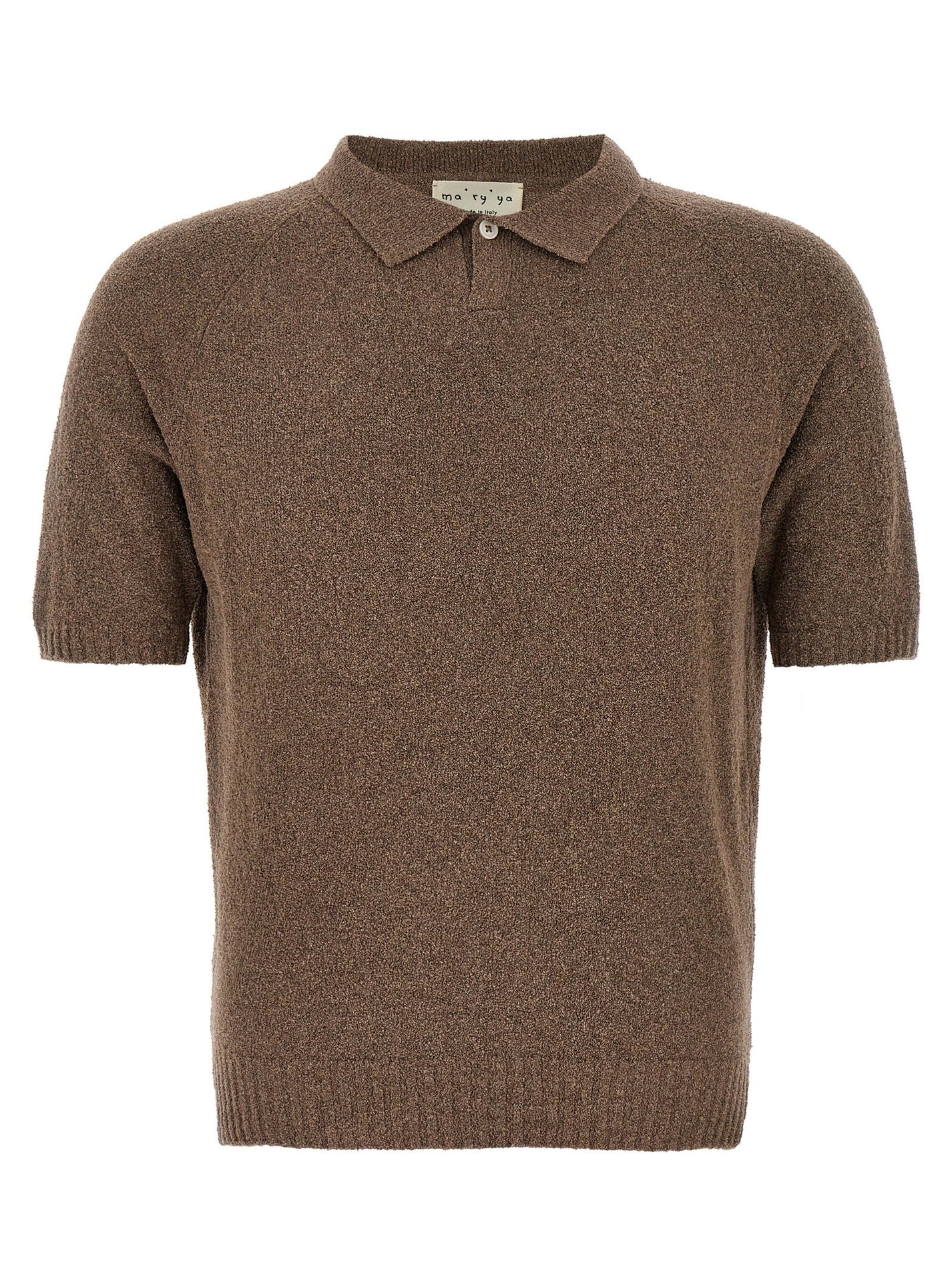 MA’RY’YA - MA’RY’YA - Bouclé cotton polo shirt - Men’s Tops