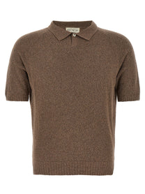 MA’RY’YA - MA’RY’YA - Bouclé cotton polo shirt - Men’s Tops