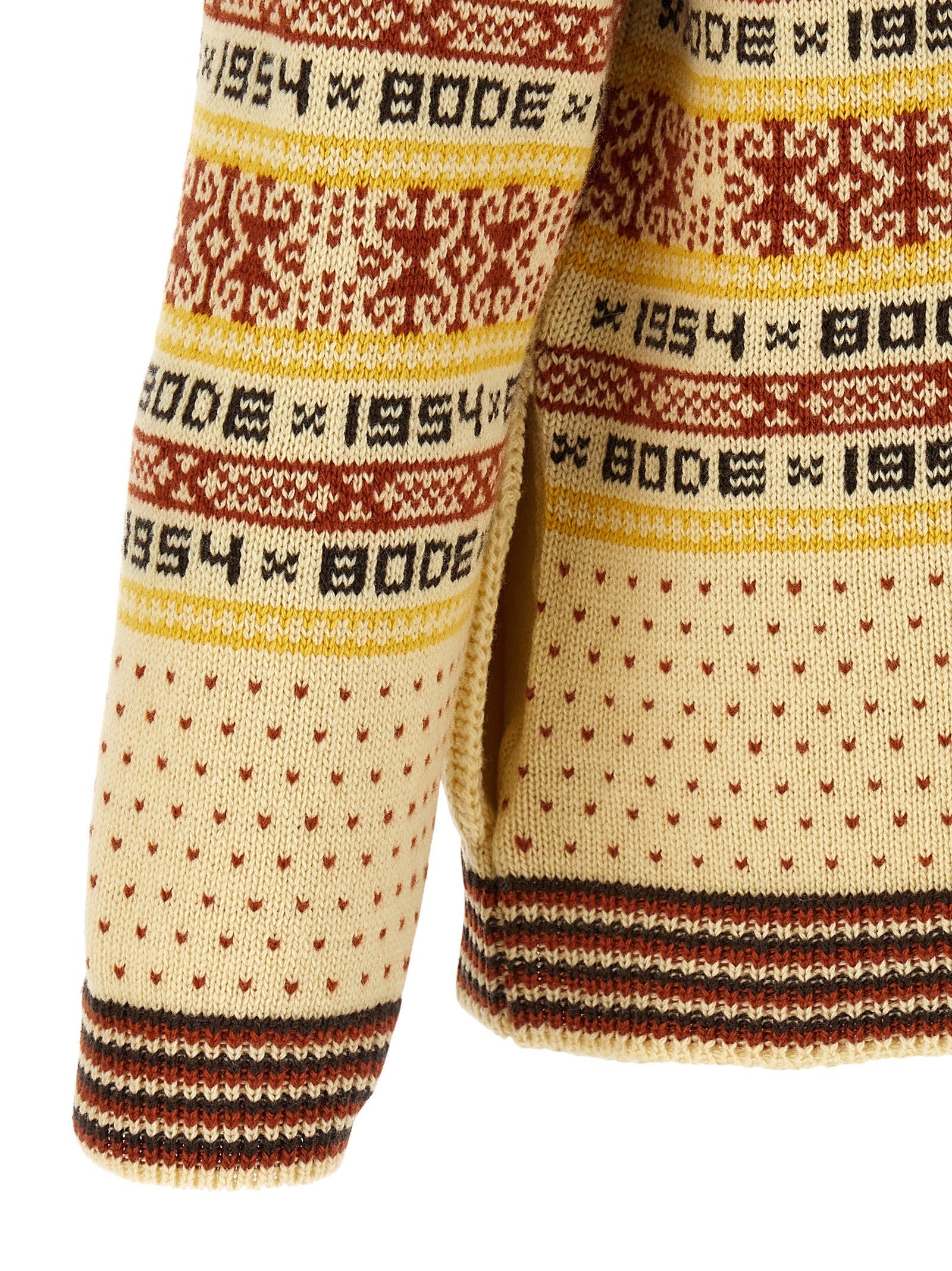 Bode Marzipan Cardigan Gold