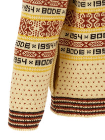 Bode Marzipan Cardigan Gold