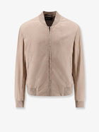 BOSS Men's Masic Leather Jacket Beige