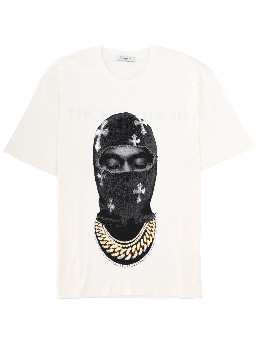 Ih Nom Uh Nit Men's Mask Crosses Shirt White