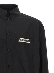 Balenciaga Masking Tape Shirt Black