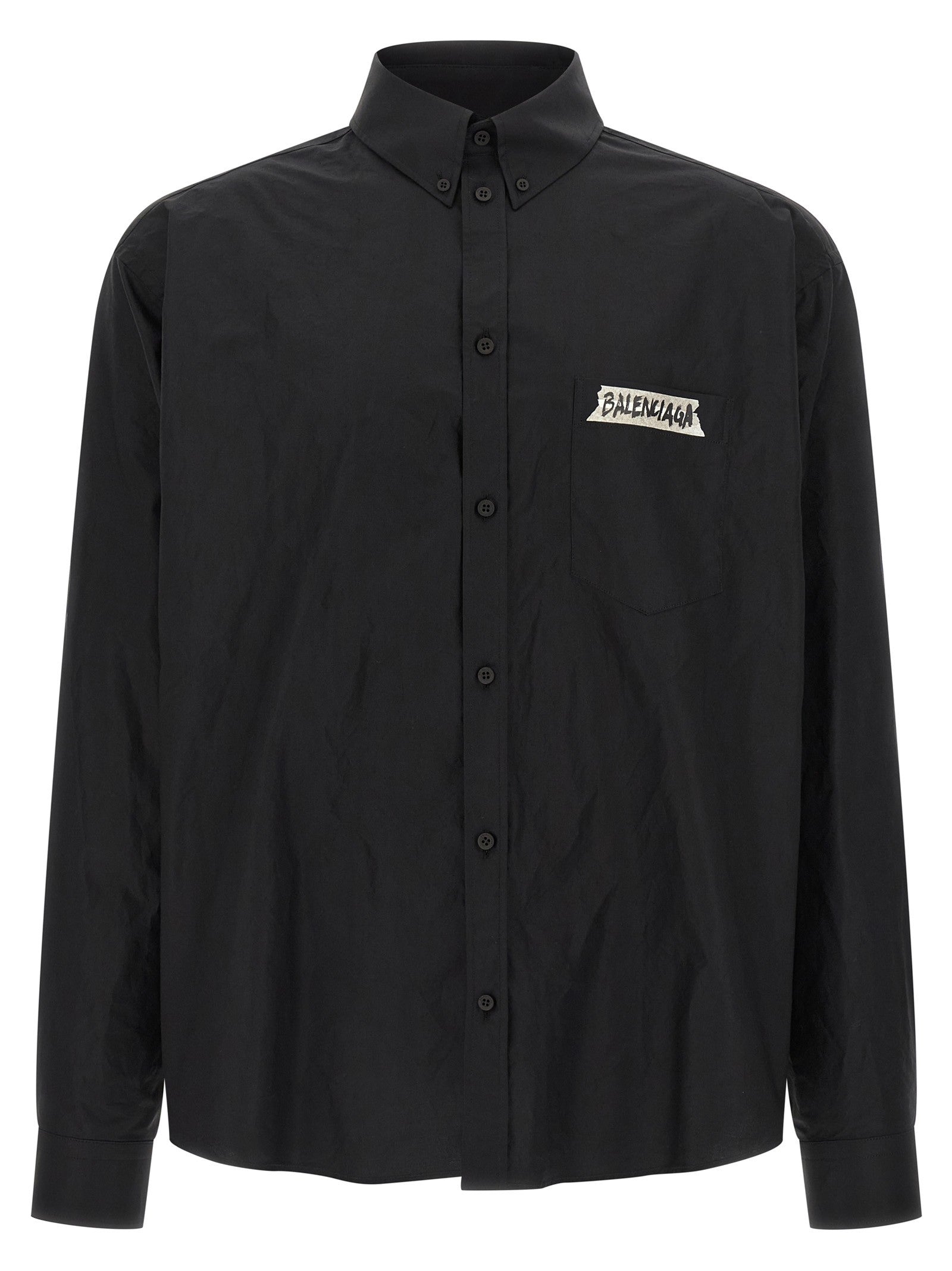 Balenciaga Masking Tape Shirt Black