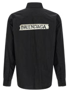 Balenciaga Masking Tape Shirt Black, view 2