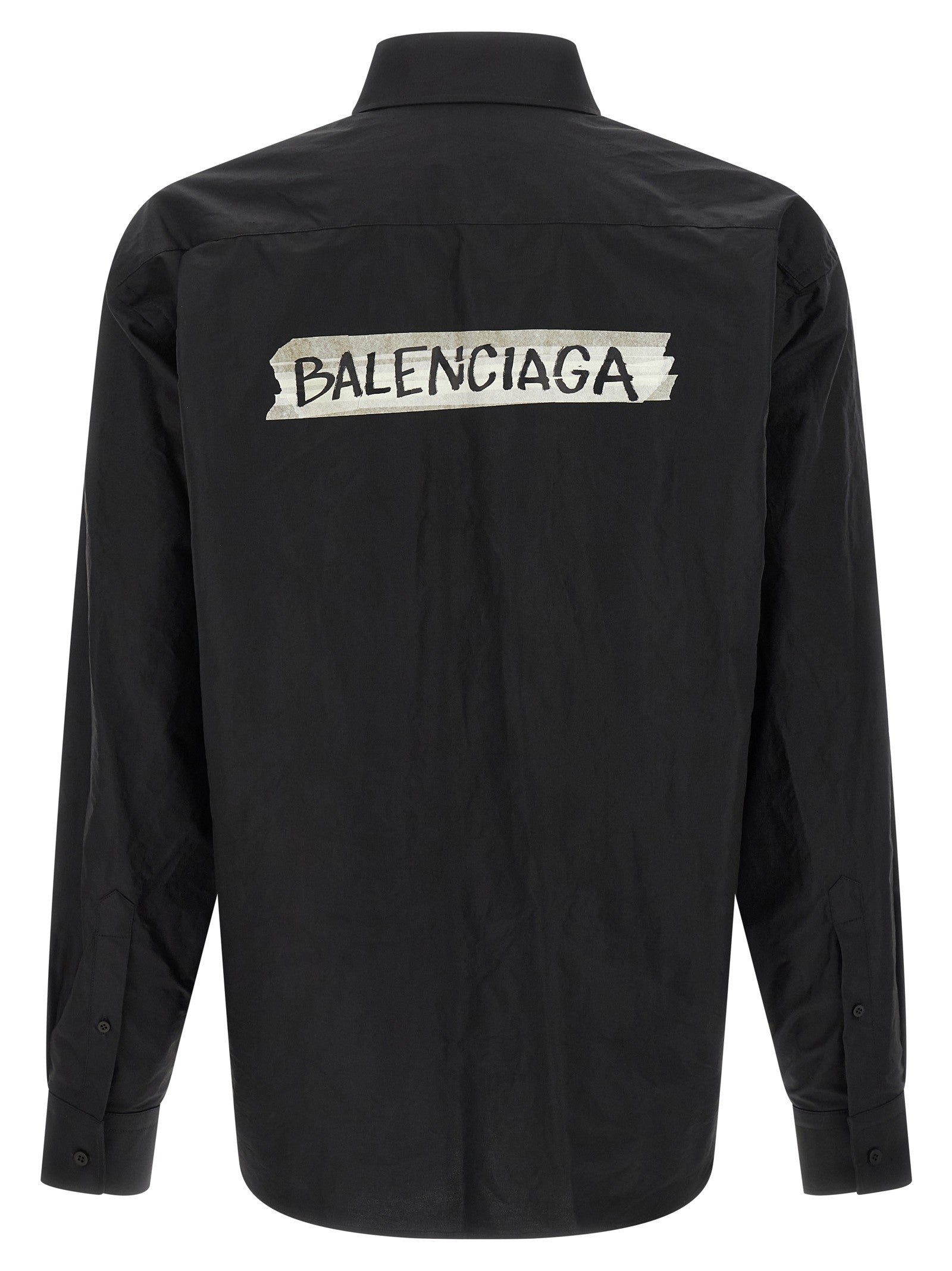 Balenciaga Masking Tape Shirt Black