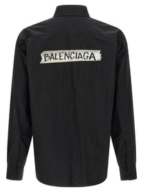 Balenciaga Masking Tape Shirt Black