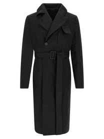 Rick Owens Mastodon Trench Coat Black