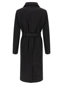 Rick Owens Mastodon Trench Coat Black