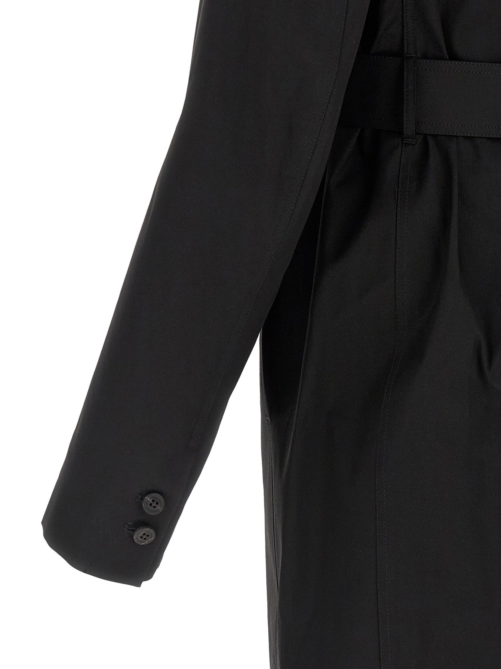Rick Owens Mastodon Trench Coat Black