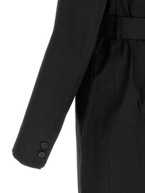Rick Owens Mastodon Trench Coat Black