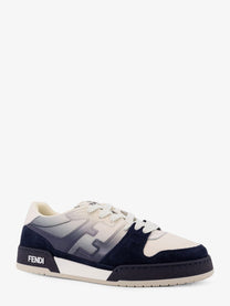 Fendi Men's Match Leather Sneakers White
