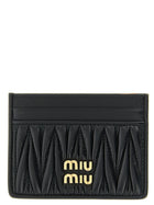 Miu Miu Matelassé Nappa Cardholder Black
