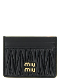 Miu Miu Matelassé Nappa Cardholder Black