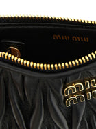Miu Miu Matelassé Nappa Cardholder Black, view 3